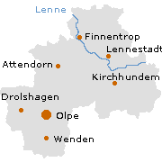 Olpe Kreis in Nordrhein-Westfalen