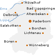 Paderborn Kreis in Nordrhein-Westfalen