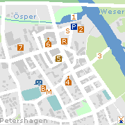 Sehenswertes und Markantes in der Innenstadt von Petershagen Weser