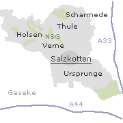 Orte im Stadtgebiet von Salzkotten