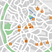 Soest Stadtplan der Sehenswürdigkeiten in der Innenstadt