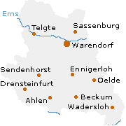Warendorf Kreis in Nordrhein-Westfalen