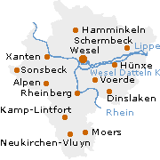 Wesel Kresi in Nordrhein-Westfalen