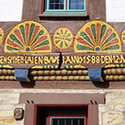 Detail am ehemaligen Amtshaus in Atteln, dem Spieker