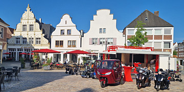 am Marktplatz der Stadt Rheine