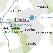 Lage einiger Orte im Gemeindegebiet von Gillenfeld