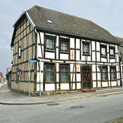 Fachwerkliches Gebäude an der Klötzer Mittelstraße
