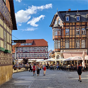 Wernigerode weist viele Fachwerkgebäude auf