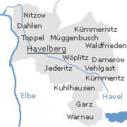 Orte im Stadtgebiet von Havelberg