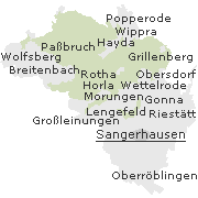 Orte im Stadtgebiet von Sangerhausen