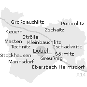 Lage einiger Ortsteile von Döbeln