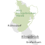 Lage einiger Ortsteile von Kamenz
