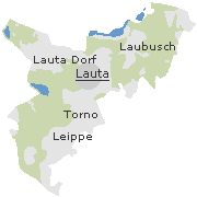 Lage einiger Ortsteile von Lauta