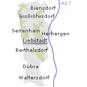 Lage einiger Ortsteile von Liebstadt 