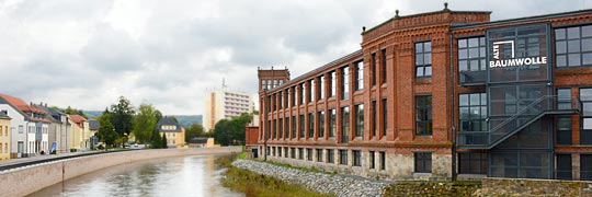 Gebäude der alten Baumwollspinnerei Flöha