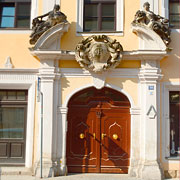 Barockportal am Haus Lange Straße 10 in Pirna