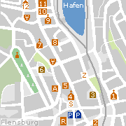 Flensburg - Sehenswürdigkeiten in der Innenstadt, im Hafenbereich