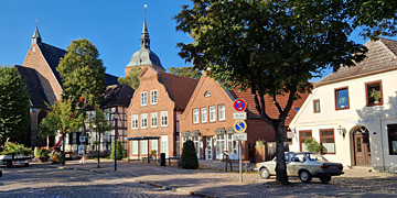 Stadtzentrum von Burg auf der Ostseeinsel Fehmarn