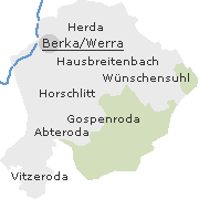 Orte im Stadtgebiet von Berka/Werra