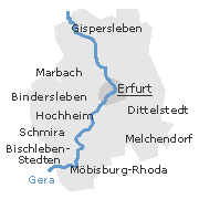 Stadtteile von Erfurt