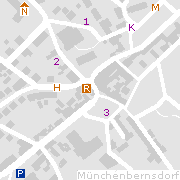 Sehenswertes und Markantes in der Innenstadt von Münchenbernsdorf