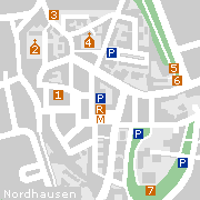 Sehenswürdigkeiten in derInnenstadt von Nordhausen