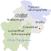 Orte im Stadtgebiet von Ohrdruf