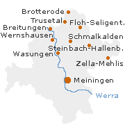 Schmalkalden Meiningen Kreis in Thüringen